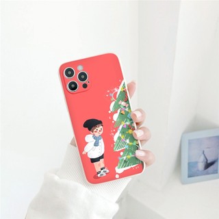 Ốp lưng iphone cạnh vuông bảo vệ camera Cặp đôi cây thông Noel dành cho ip 6 đến 17promax - ng450