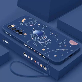 ốp lưng Realme 7 Ốp Điện Thoại Silicone TPU In Hình Phi Hành Gia Kèm Dây Đeo Cho Realme 7