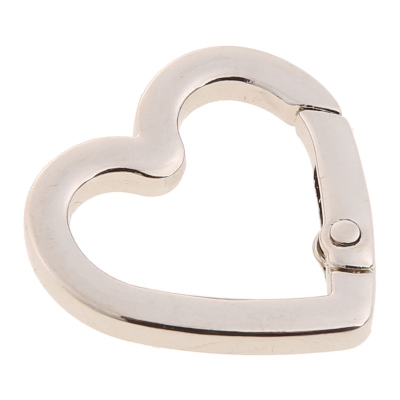 WU Kim Loại O Nhẫn Lò Xo Khóa Có Thể Mở Hình Trái Tim Carabiner Móc Khóa Túi Kẹp
