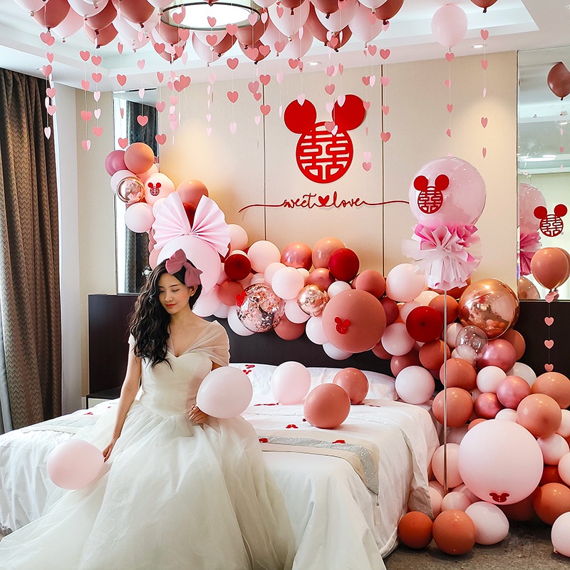 Bóng chữ hỷ trang trí phòng cưới, đám cưới - Kem Shop K269