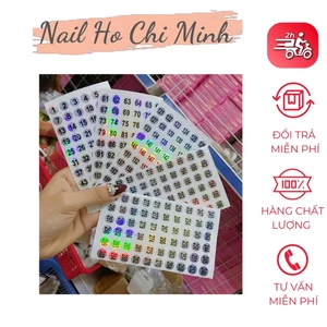 Tem dán số chai sơn 7 màu chống bong tróc khi tiếp xúc với nước