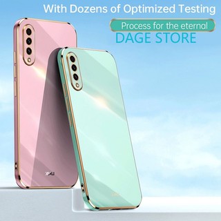 Ốp Điện Thoại Mềm Viền Thẳng Màu Trơn 6D Cho Samsung Galaxy A50 A30s A50s