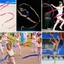 DWEL Nhiều Màu Sắc Tập Gym Ruy Băng 2M Thể Dục Dụng Cụ Ruy Băng Ballet Streamer Nghệ Thuật Thể Dục Dụng Cụ Ruy Băng