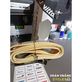 Vỏ xe đạp đua Vittoria Corsa 700x25C 320 TPI hông vàng(Chiếc)
