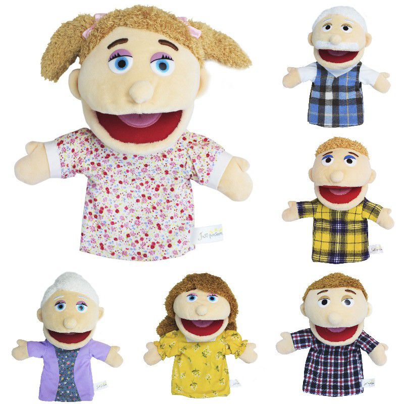 Đồ chơi búp bê sang trọng có chủ đề kỳ lân mở miệng Full Family Hand Puppet dành cho trẻ em