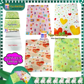 5 GIẤY GÓI QUÀ LỤA  LOẠI TỐT SIÊU ĐẸP DÙNG ĐỂ GÓI HỘP QUÀ TRANG TRÍ SIZE 70X50CM