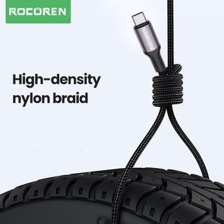 Dây cáp sạc nhanh USB loại C 3A Rocoren thích hợp cho Xiaomi Poco F4 F3 Realme Samsung Huawei