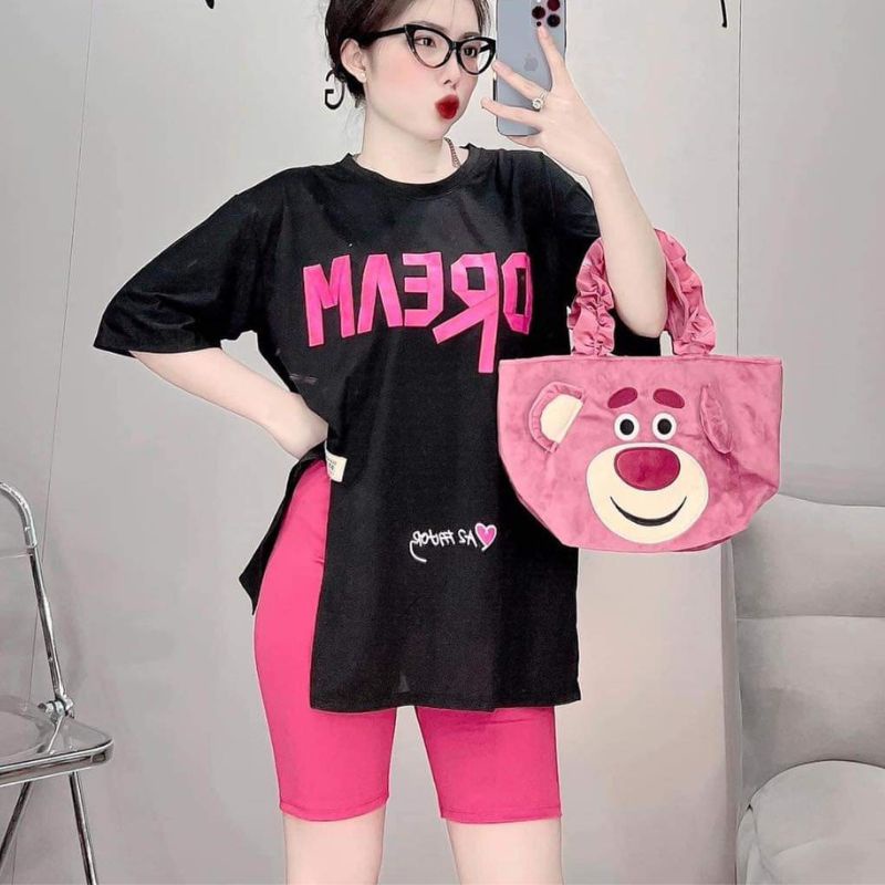 Đồ Bộ Nữ Mặc Nhà Hình In 3D Eshop Đồ Bộ Nữ Bigsize Thể Thao Quần Lửng Ngố Thun Gân Đẹp Dễ Thương Đi Chơi Ngủ Cute Db51