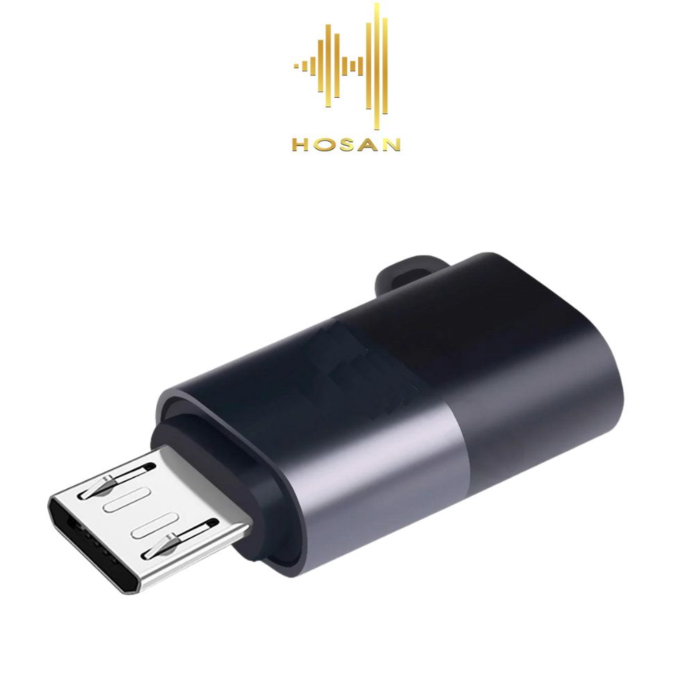 Đầu chuyển đổi HOSAN từ Type C sang micro USB nhanh chóng dành cho micropohone