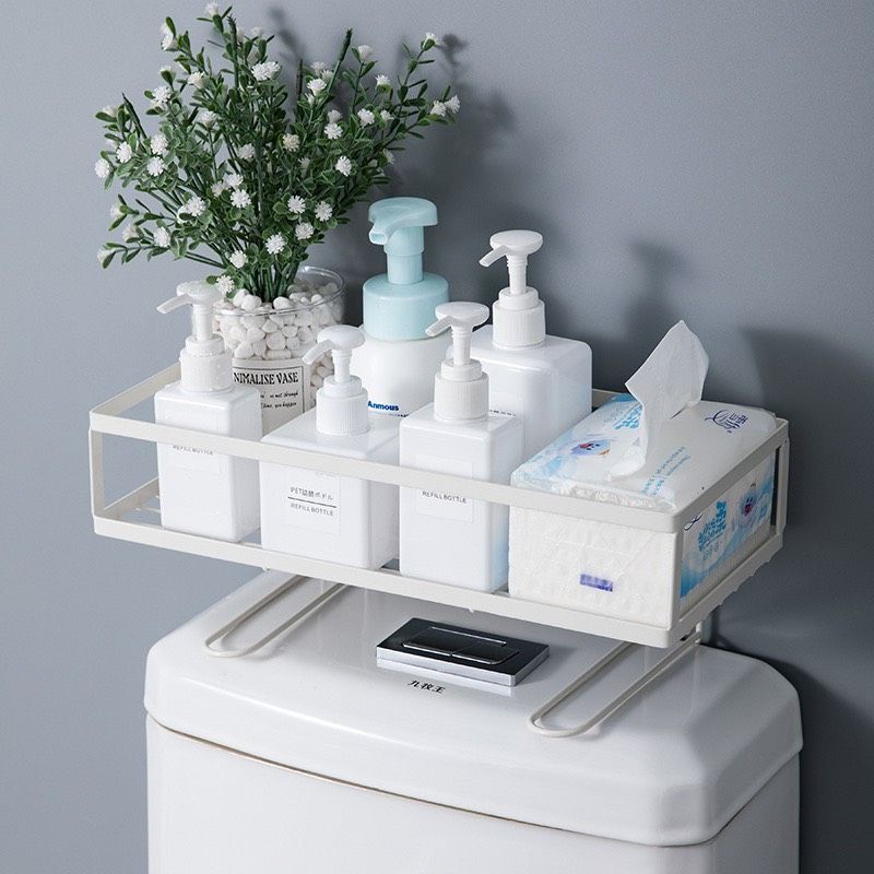 Kệ bồn cầu, kệ nhà vệ sinh gác bồn toilet - Thiết kế sang trọng - Sơn tĩnh điện chống gỉ 5 lớp