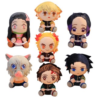 Thú Nhồi Bông Hình Nhân Vật Anime Demon Slayer Agatsuma Zenitsu Giyuu Tanjiro Nezuko Inosuke 20cm