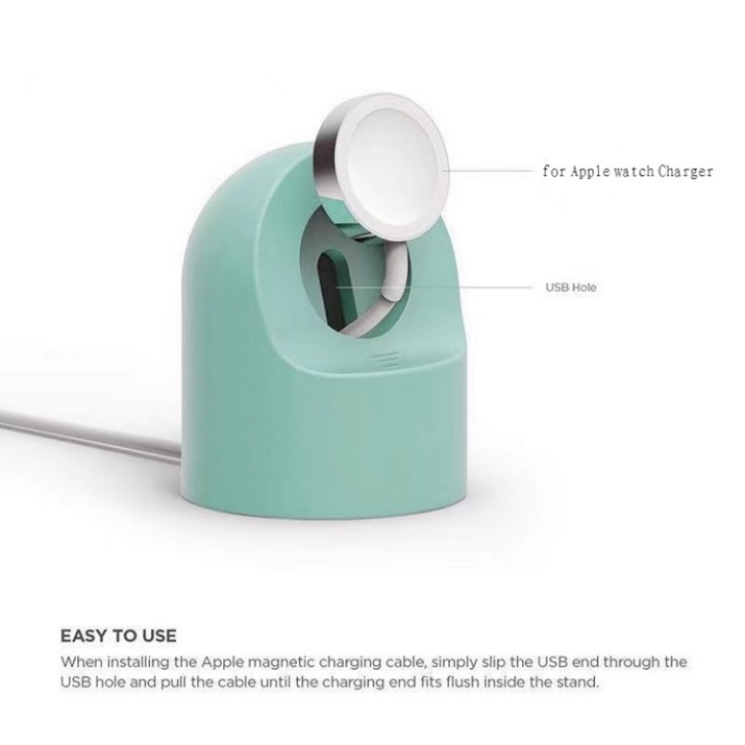 Đế sạc silicon cho Apple Watch 46MM Series 11 10 9 Ultra 8 7 6 5 4 3 2 1 SE Ultra 2 49mm 45 44 42mm 41 40 cho iwatch Station Sạc Phụ kiện giá đỡ máy tính để bàn