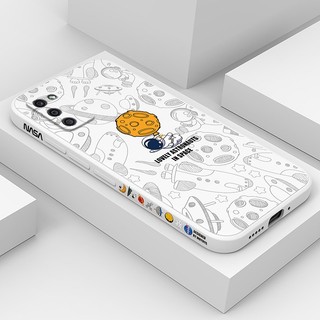 ốp lưng Samsung a02s a03s Ốp Điện Thoại Silicone TPU Mềm Họa Tiết Phi Hành Gia Có Dây Đeo Cho Samsung a02s a03s