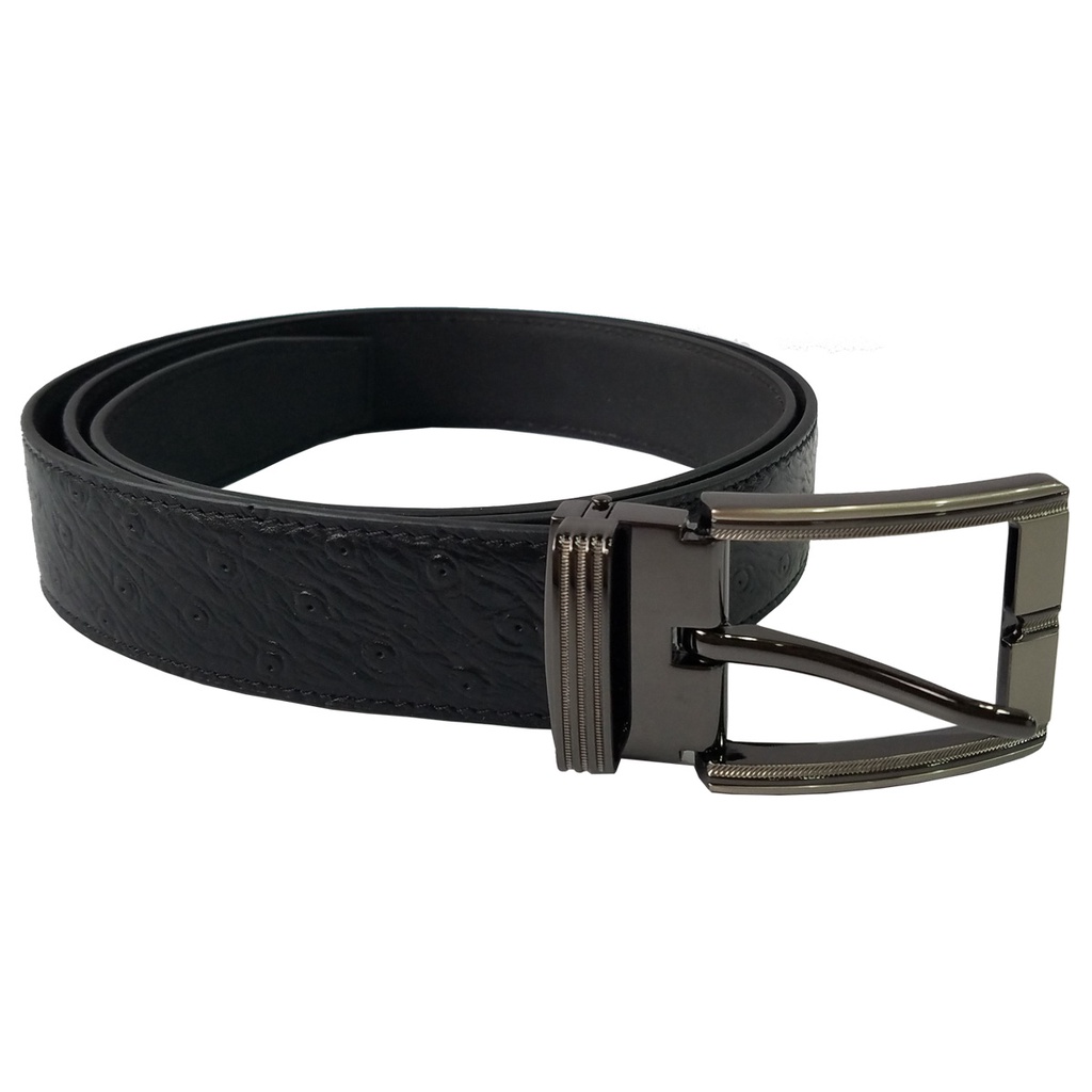 Thắt Lưng Nam BIGGBEN Da Bò Dập Vân Đà Điểu HKD650