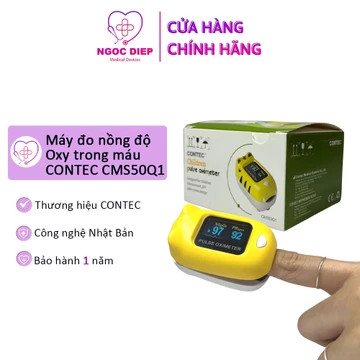 Máy đo SpO2 - Máy đo nồng độ oxy trong máu và nhịp tim qua đầu ngón tay CONTEC CMS50Q1