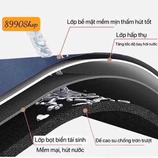 Thảm Lau Chân Siêu Thấm Nước Chống Trơn Trượt Dễ Dàng Vệ Sinh