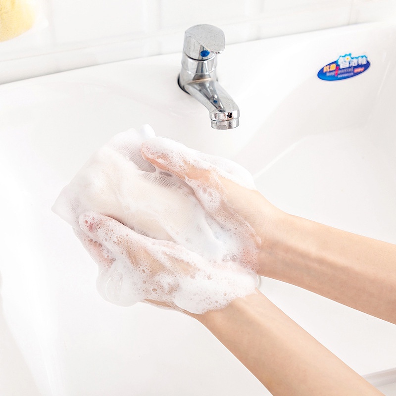 Túi Lưới Tạo Bọt Sữa Rửa Mặt Màu Sắc Xinh Xắn