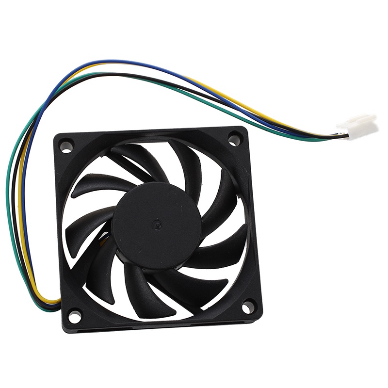 70x70x15mm 12V 4 chân PWM PC Vỏ máy tính CPU Quạt làm mát màu đen