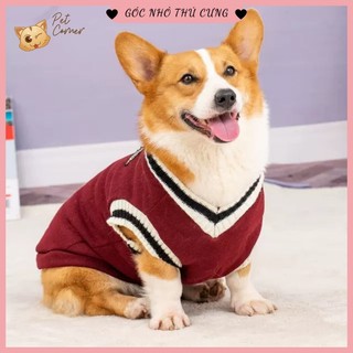 [CÓ SIZE LỚN] Áo gile phong cách cho thú cưng - Áo len cho chó mèo