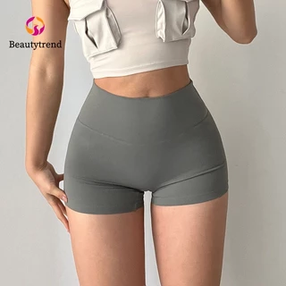 【Beautytrend 】 Quần Short Thể Thao Nữ Lưng Cao Thời Trang  thể dục đàn hồi cao Đi xe đạp