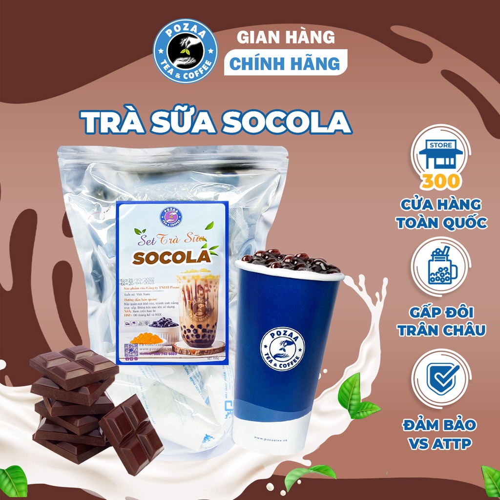 Cách nấu set trà sữa socola