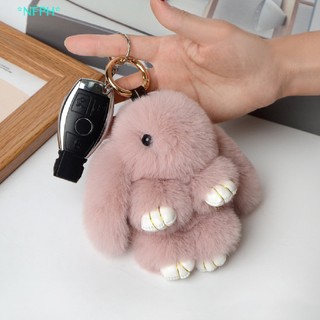 ELBBKG Nfph > Móc khóa nhồi bông lông thú đáng yêu để trang trí túi xách / ô tô mới