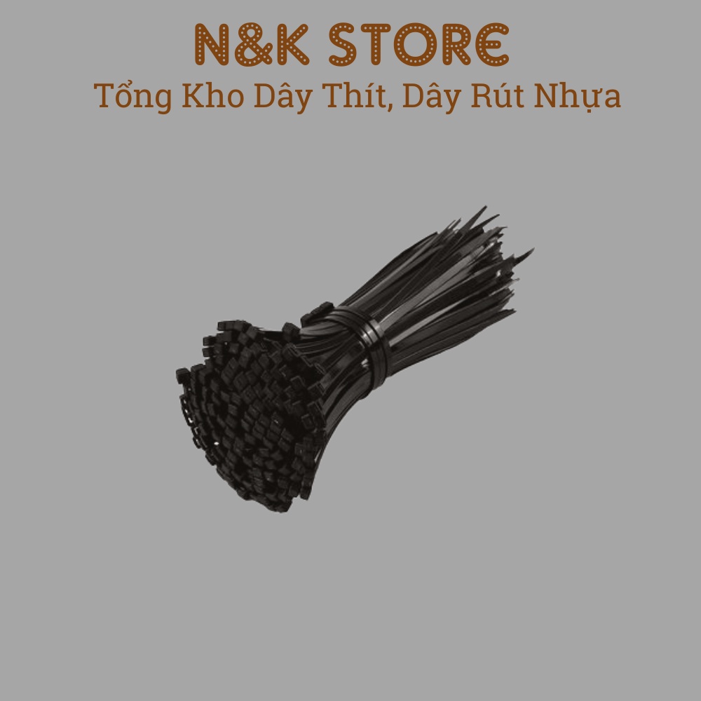 Túi 650c dây rút 3x150mm, dây thít nhựa dài 15cm, lạt nhựa dẻo dai