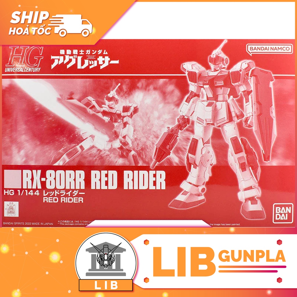 Mô hình lắp ráp Gundam HG UC Red Rider (P-bandai) | Shopee Việt Nam