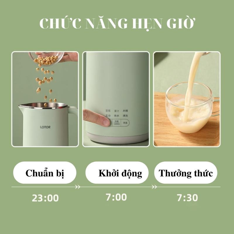 Product image Máy Làm Sữa Hạt Đa Năng Lotor DJJ-50 Dung Tích 350ml Công Suất 400W 8