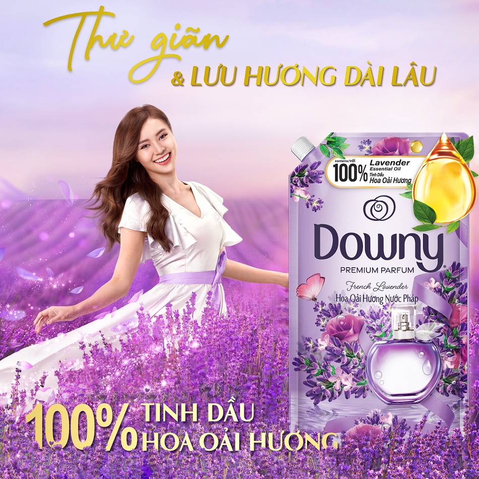 Ảnh Combo Nước Giặt ARIEL Hương Downy Nước Hoa Oải Hương Túi 3.65KG & Nước Xả Vải DOWNY Hương Hoa Oải Hương Nước Pháp Túi 3L 3