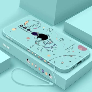ốp lưng oppo f11 pro oppo f11 Ốp Điện Thoại Silicone TPU In Hình Phi Hành Gia Kèm Dây Đeo Cho oppo f11 pro oppo f11