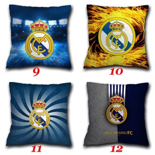Logo Real Madrid Vỏ Gối World Cup Câu Lạc Bộ Bóng Đá Vỏ Gối Một Mặt In Hình Chữ Nhật Polyester Vỏ Gối Phòng Ngủ Sofa Trang Trí Nhà Gối (Không Có Lõi Gối)