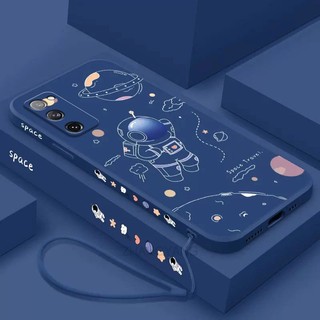 ốp lưng Samsung s20 fe s20 plus s20 ultra s20 Ốp Điện Thoại Silicone TPU In Hình Phi Hành Gia Kèm Dây Đeo Cho Samsung s20 fe s20 plus s20 ultra s20
