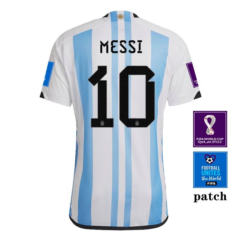 BS1 2022 World Cup Argentina Sân Nhà Áo Bóng Đá phiên bản chính thức của Messi và đồng đội