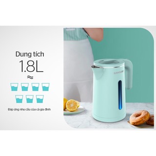 Ấm Siêu Tốc Sunhouse 1l8 Phiên Bản Xanh Mint Đẹp Mắt