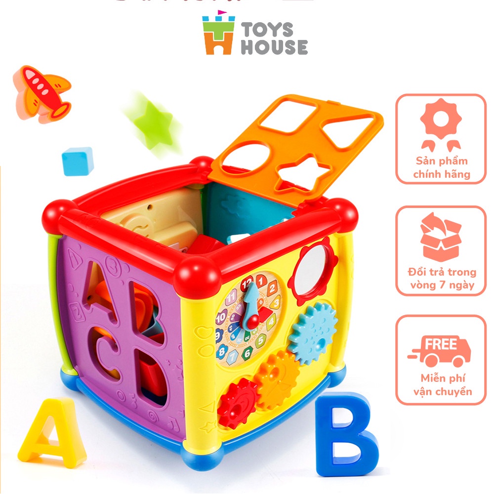 Review Đồ Chơi Thả Hình Khối & Đàn Nhạc ToysHouse HE0520 - Giáo Dục Cho Bé 6 Tháng+
