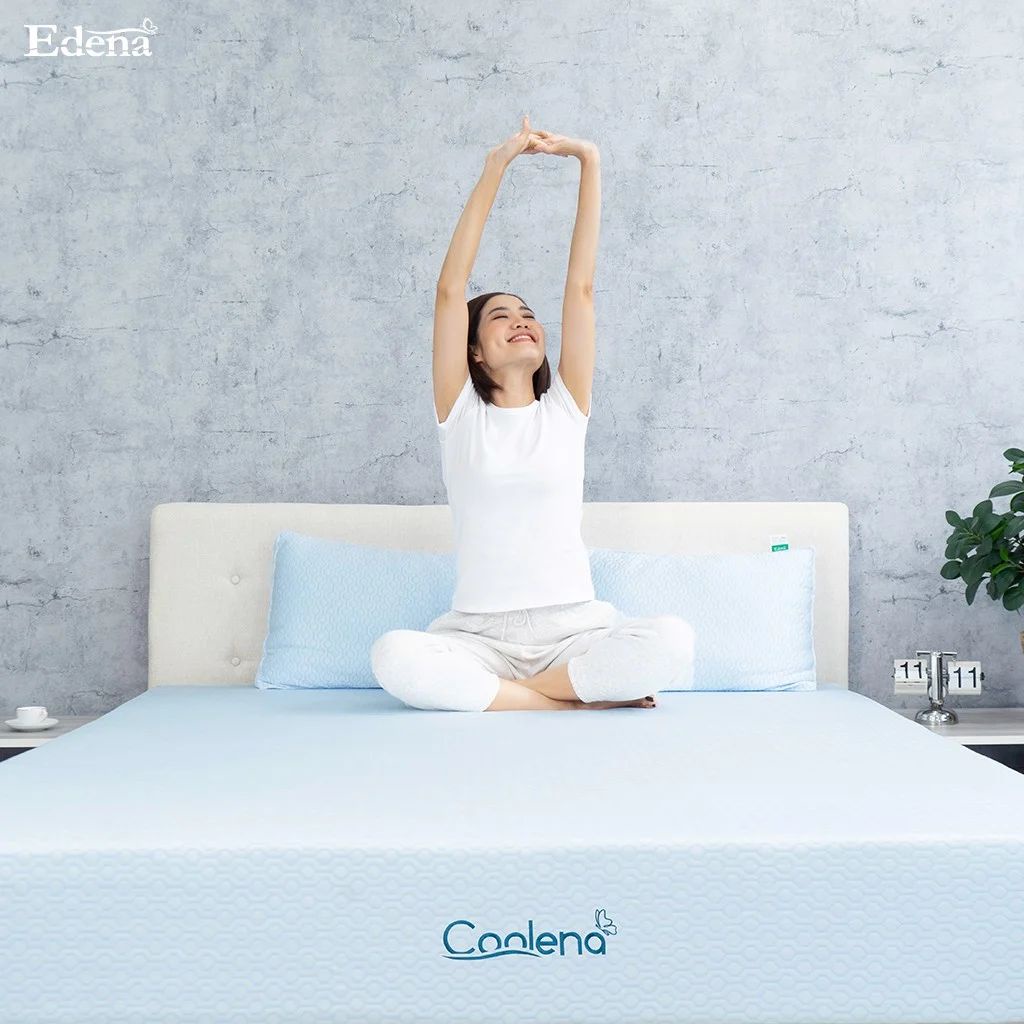 Ảnh Nệm bông Edena Coolena -Lớp bông ép phẳng cùng lớp foam êm ái, kết hợp lớp vỏ cool êm mát 4