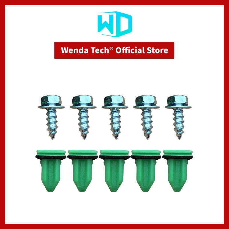 5 Set Car Door Speaker Cover Grommet Screw Nut Clips For Toyota