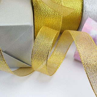 Ruy Băng Kim Tuyến Nhũ Vàng Bạc 5mm – 1cm – 2cm – 4cm [10 cuộn] Trang Trí Noel, Gói Quà, Handmade Cao Cấp