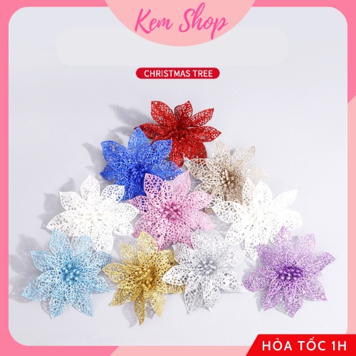 Hoa trang trí Tết, làm oản tài lộc tháp bánh, giỏ quà Tết, giỏ quà lễ đám cưới, trang trí Noel - Kem Shop K268