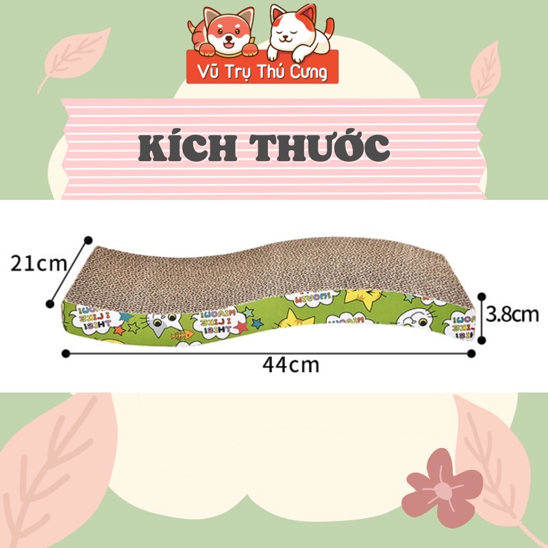 Đồ Chơi Bàn Cào Móng Carton Cho Mèo Thư Giãn