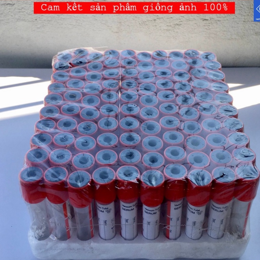 100 Ống nghiệm dùng cho PRP và PRF - không có chất chống đông (dung tích 4ml)