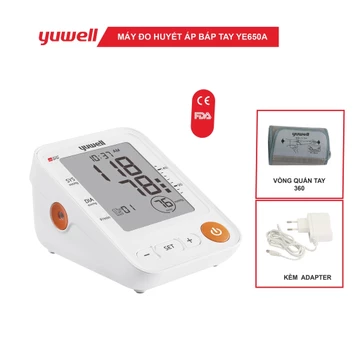 Máy đo huyết áp bắp tay điện tử YUWELL YE650A vòng bít 360