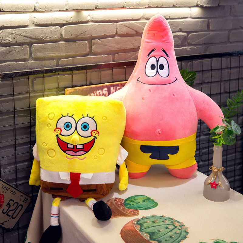 Spongebob Patrick Star Sang Trọng Đồ Chơi Búp Bê Nhồi Bông Mềm Dễ Thương Đệm Bé Gái Trang Trí Phòng Ngủ