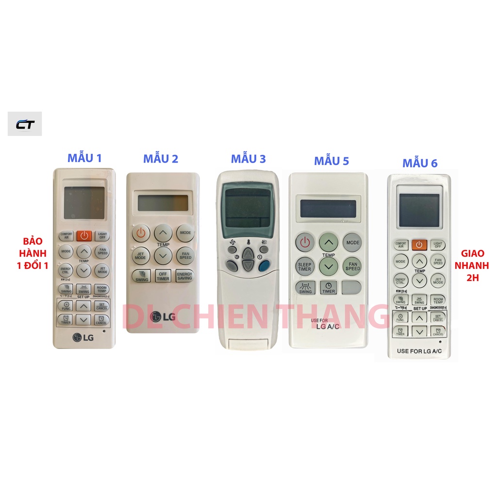 REMOTE ĐIỀU KHIỂN MÁY LẠNH ĐIỀU HOÀ .LG INVERTER ĐỦ LOẠI | Shopee Việt Nam
