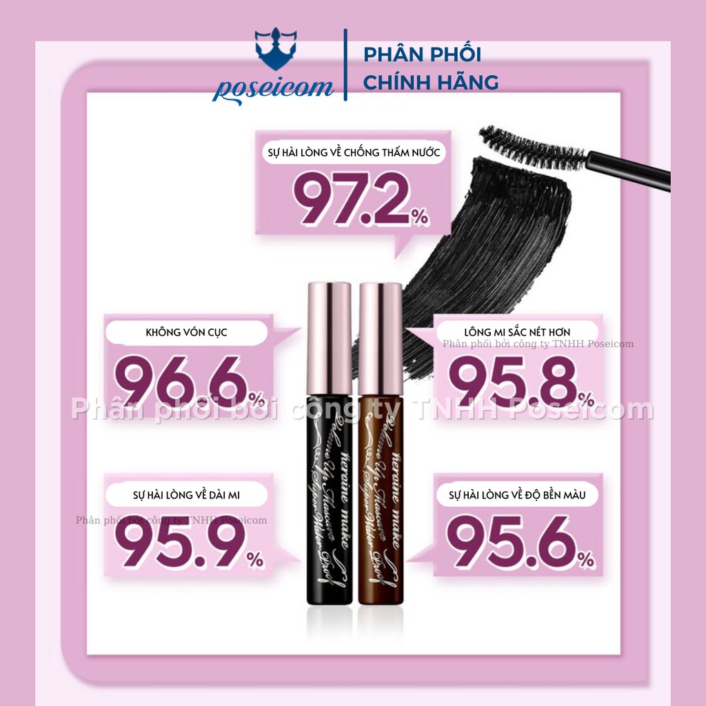 Ảnh Mascara Chuốt Mi Siều Dày Kissme Heroine Make Volume Up Mascara Super Waterproof 6g 4