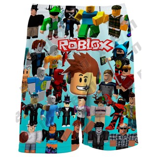 * ENX * Áo sơ mi Robloxs cho trẻ em Quần short Roblox cho trẻ em Bé trai 3-14 tuổi