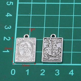Mặt Dây Chuyền Lá Bài Tarot Bằng Hợp Kim Kẽm 14 * 23mm