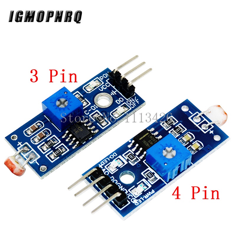 Mô Đun Cảm Biến Ánh Sáng Quang Học LM393 3pin 4pin Cho arduino DIY ...