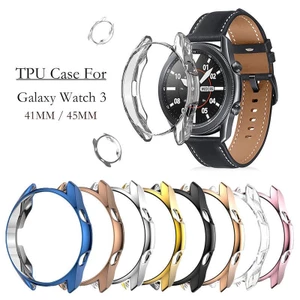 Ốp Bảo Vệ Siêu Mỏng Cho Samsung Galaxy Watch 4 3 41MM 45MM 40mm 44mm Vỏ Đồng Hồ Thông Minh TPU Mềm Khung Vỏ Bảo Vệ Cho Samsung Watch 4 Cổ Điển 42mm Phụ Kiện